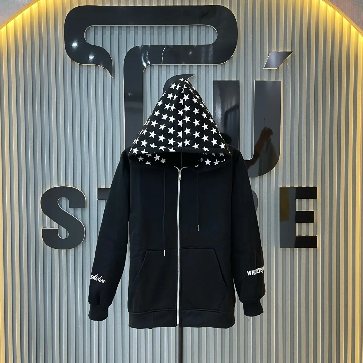 Áo Hoodie Mũ Ngôi Sao Hottrend Ido An Thuyên Chất Nỉ Tàu Mũ 2 lớp cho Nam và Nữ - Menswear, Nhung - Jean có thể giặt máy hàn quốc chumdau áo  hoodie