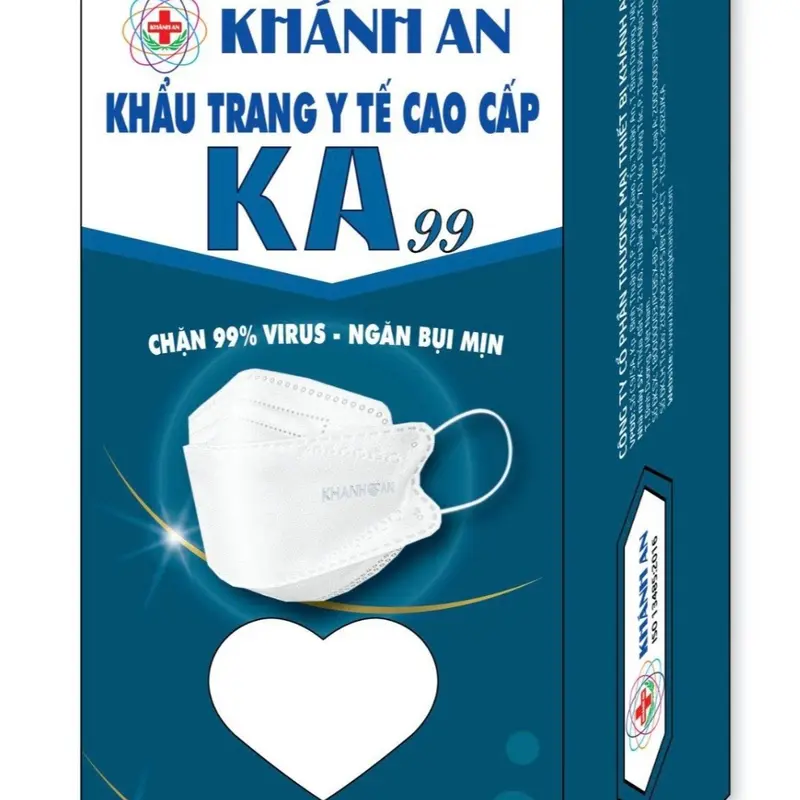 Khánh An Khẩu trang y tế 4 lớp kháng khuẩn cao cấp 4D Khánh An Ka99 Ka99+ (hộp 30 cái) 2