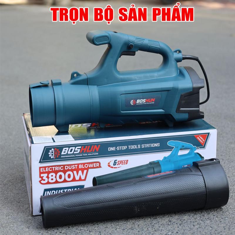 Máy thổi lá điện BOSHUN BS-ELB3800W, 3800W, Dây điện dài 8m, 6 Tốc độ 5