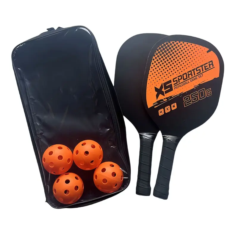 Bộ Vợt  PIckleball Sợi Các Bon Thể Thao Ngoài Trời Vợt Peak ,2 Vợt Kèm 4 Bóng .Vợt Bóng Ném Mỹ 5