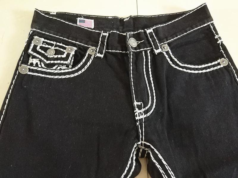 Product Introduction of Quần Dài Jean Rock Thật, Thời Trang Châu Âu Và Mỹ, Dành Cho Nam Giới, Màu Trắng, Sợi Dày, Phong Cách Tin Tưởng, Ngoại Cỡ, Quần Ống Đứng Rộng Thùng Thình, Màu Đen 2
