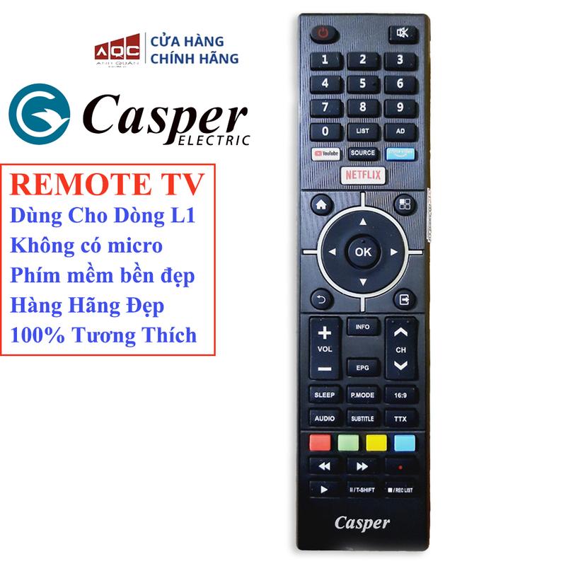 Điều Khiển TV CASPER đa năng sử dụng dòng L1 không có micro giọng nói loại đẹp hãng