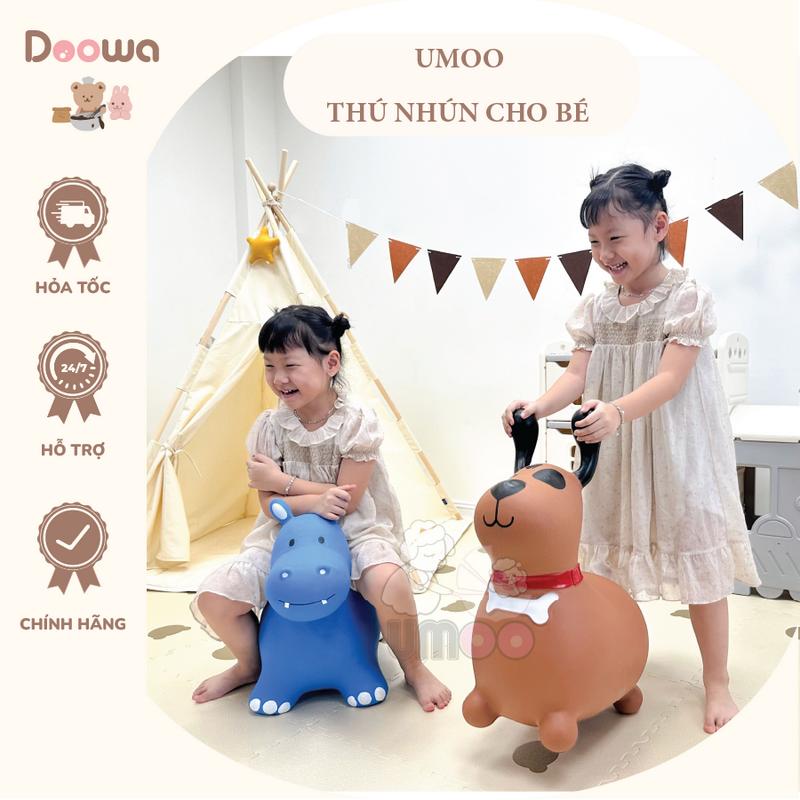 Thú Nhún Cho Bé Umoo Tặng Kèm Bơm Tiện Lợi, Đồ Chơi Vận Động Cho Bé, Cao Su Cao Cấp