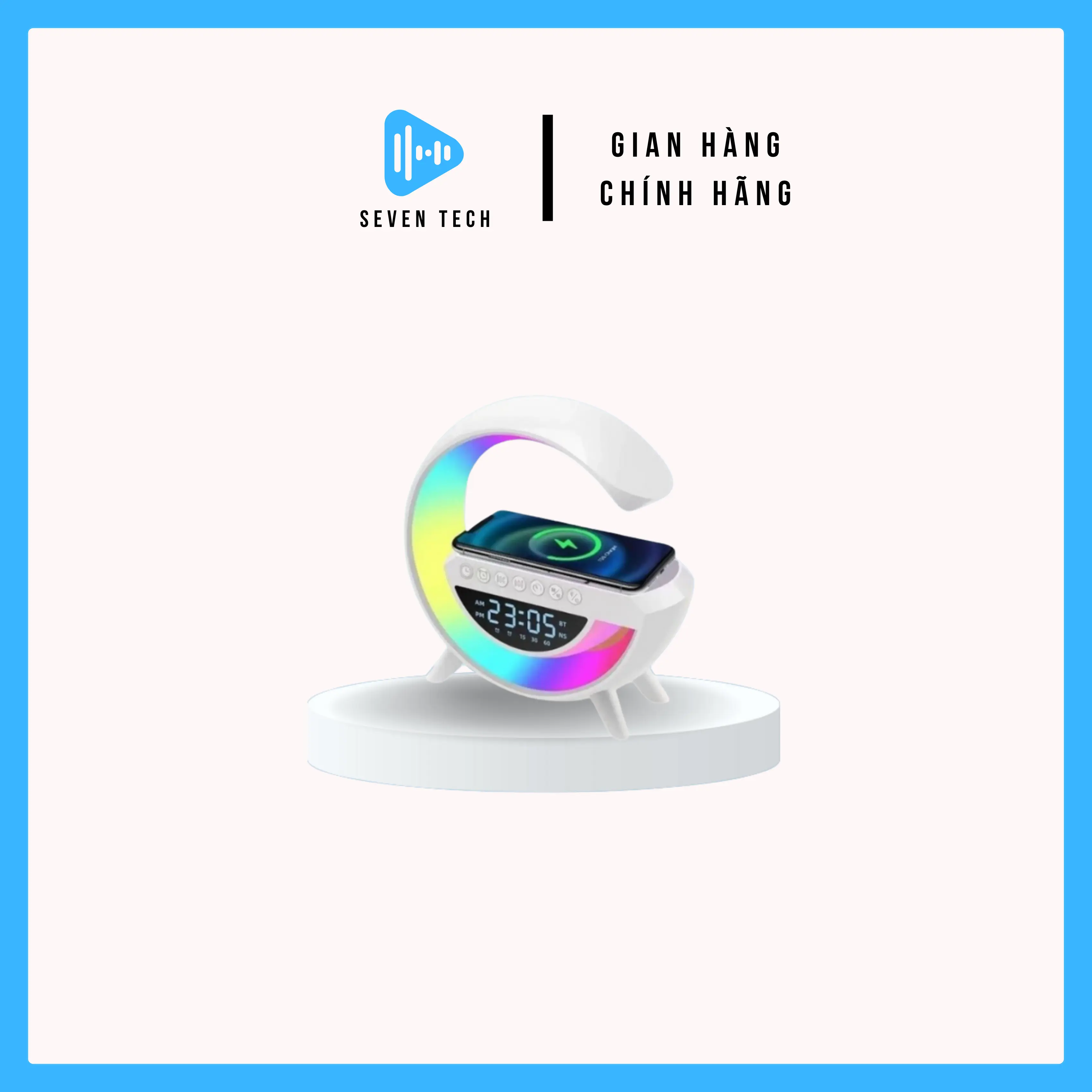 Loa Bluetooth Chữ G Led RGB,Sạc Nhanh Không Dây, Thiết Kế Sang Trọng, Đen Nháy Theo Nhạc, Âm Thanh Sống Động. NEW