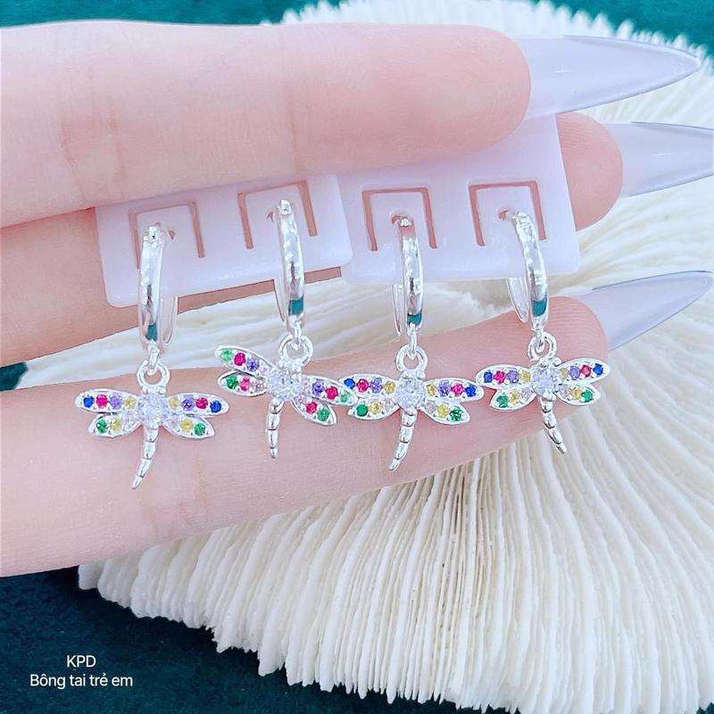 Bông tai trẻ em siuuu xinh bạc s925 không đen gỉ 8