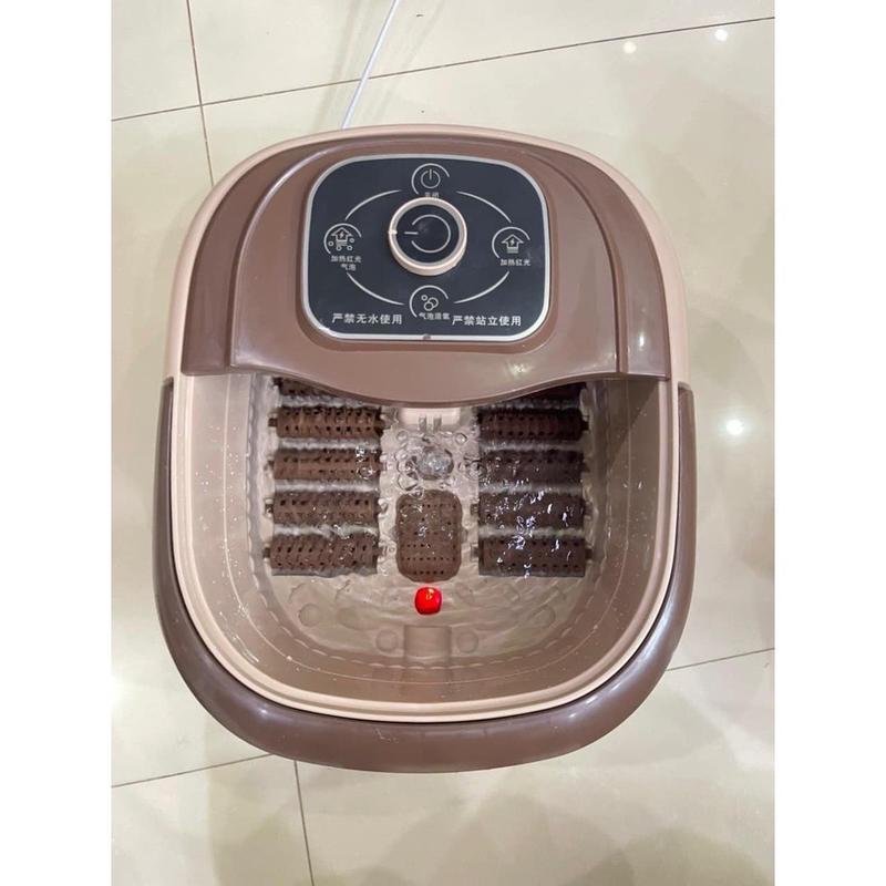 Chậu Ngâm Chân Nâu Cắm Điện Có Sục Khí Hồng Ngoại