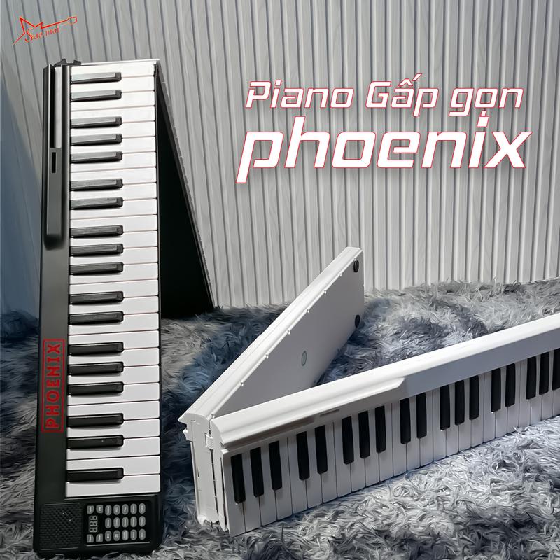 Đàn Piano gấp gọn PHOENIX 88 phím cho người mới tập chơi - Có cảm biến lực - Dễ dàng mang đi
