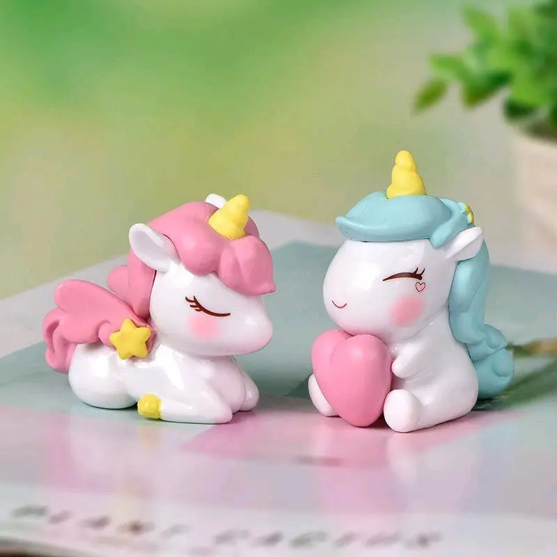 Cake Topper Ornamen Unicorn - Hiasan Ulang Tahun Karakter Unicorn - Mainan Anak Unicorn 1