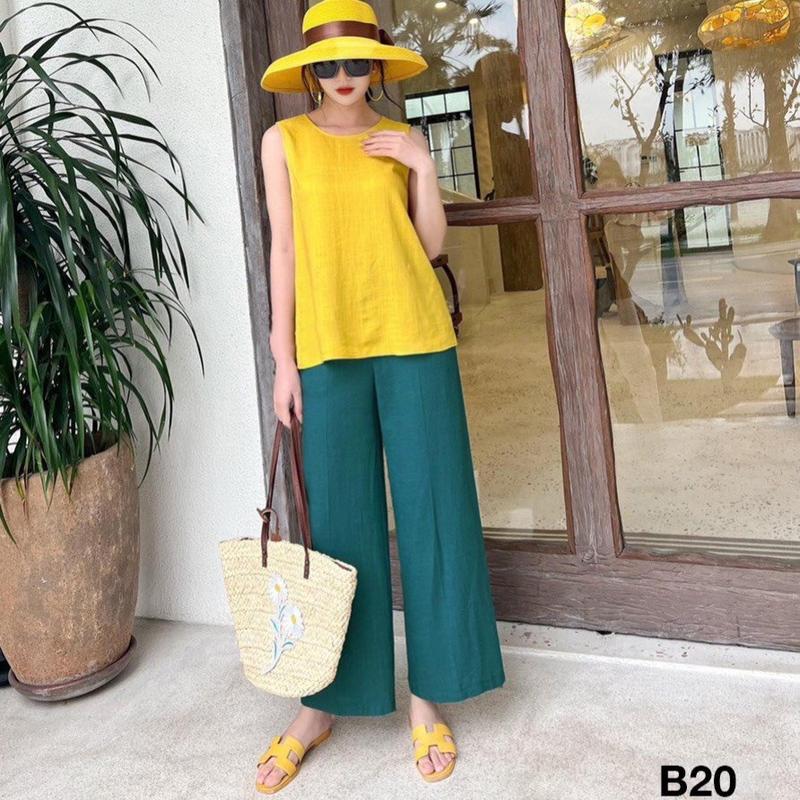 BỘ SÁT NÁCH QUẦN DÀI ĐŨI TƠ MỀM MÁT Top Nữ 5