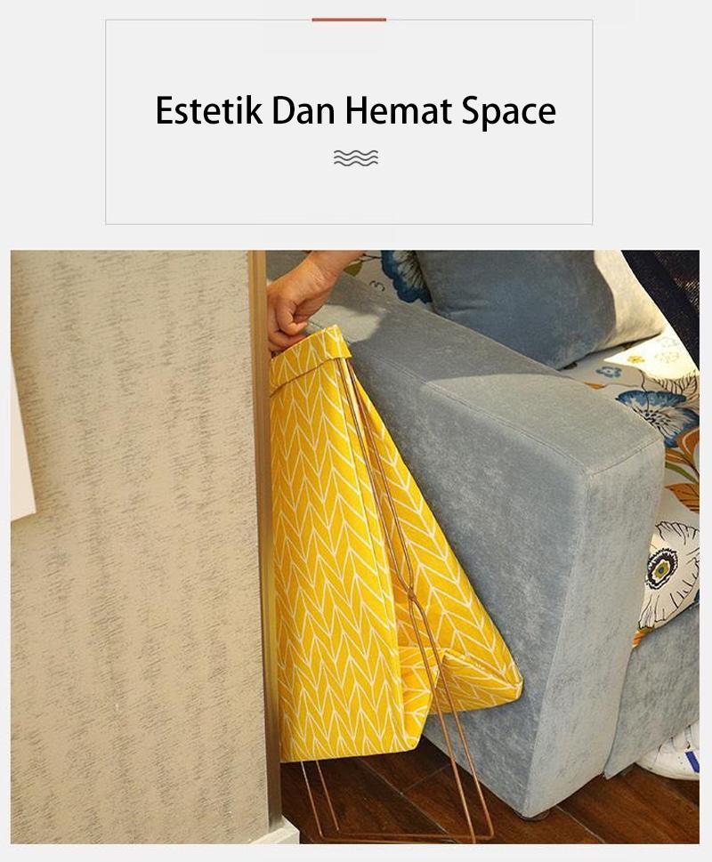 Product Introduction of Dejavu Laundry Bag Keranjang Baju Lipat Tempat Pakaian Kotor Laundry Basket Tempat Cucian Baju Penyimpanan Mainan Anak Serbaguna HSB217 24