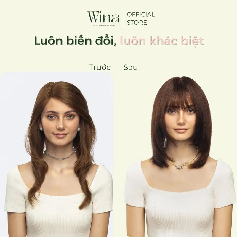 Tóc Giả Mái Thưa Tóc Thật WINA TMT15 4