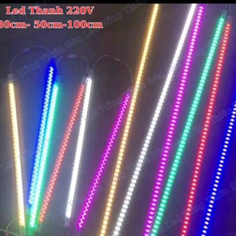 Led thanh 220v siêu sáng 30cm 50cm 1m. Đèn led là kệ tủ bếp,cửa hàng trưng bày nguồn điện 220v 0