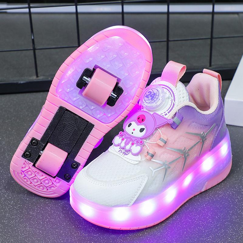 Giày Heelys Thời Trang Phong Cách Công Chúa, Đèn Nhấp Nháy, Dành Cho Trẻ Em Và Học Sinh Tiểu Học, Hàng Mới Về, Đa Năng, Hai Bánh, Thoáng Khí, Thích Hợp Cho Thể Thao Và Trượt Băng, Giày Trượt 0