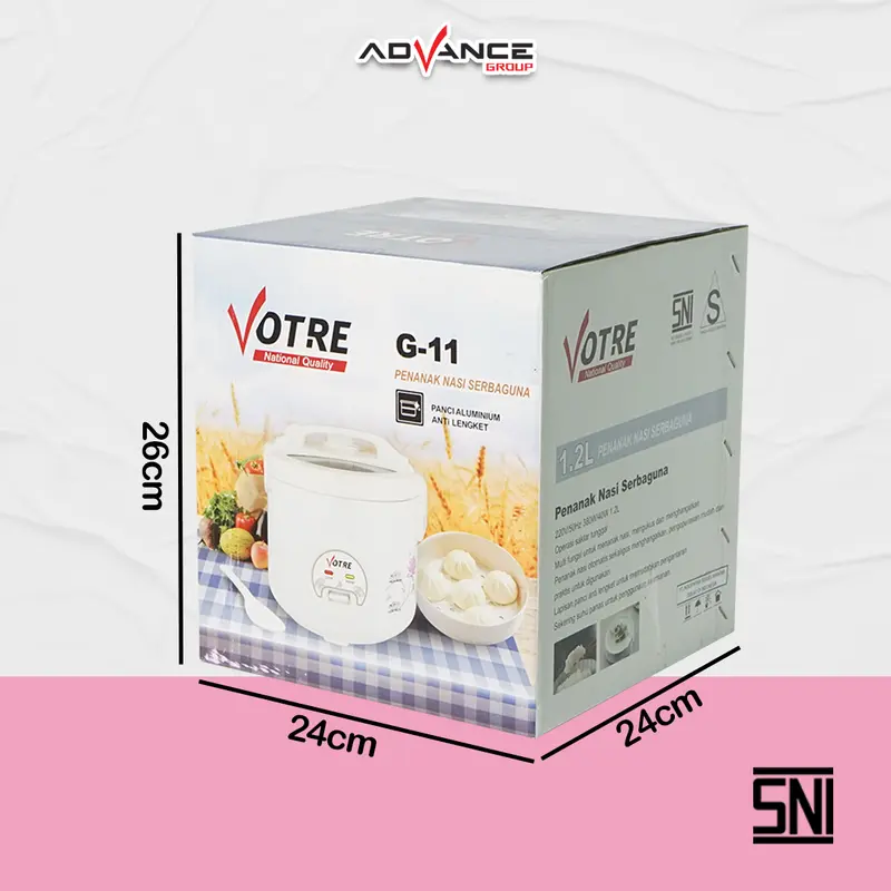 [ischasargita77] Advance Rice Cooker G11 Tutup Kaca Transparan Penanak dan Penghangat Nasi 1.2L Magicom Bergaransi 1 Tahun 4