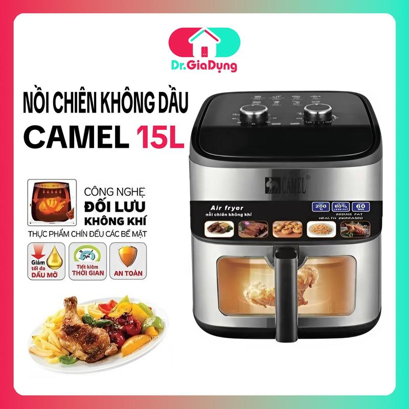 Nồi chiên không dầu Camel 15 lít cao cấp chính hãng air fryer