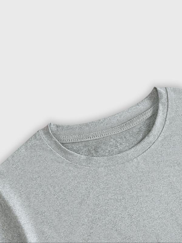 Men's Graphic Print Round Neck Tee, Regular Fit Casual Short Sleeve T-shirt for Summer, Men's Top for Daily Wear 4