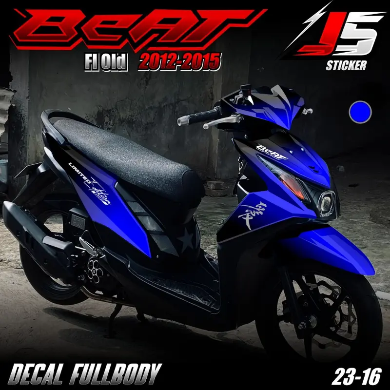 (COD) TERBARU Decal Sticker Honda Beat Fi Old Full body - Stiker Skottlet Variasi Beat Fi Lama 2012 2013 2014 2015 Fullbody Desain Mlotif Gradasi Warna Simple Minimalis 23.16 2