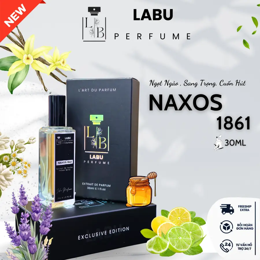 Naxos Nước Hoa Nam Sang Trọng Cuốn Hút  Dành Cho Nam Gới Dạng Xịt Thơm 30ml