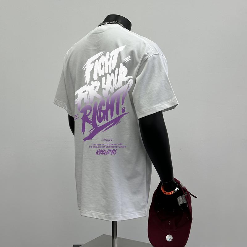 Product Introduction of 100% Cotton Vintage Casual Retro Design Short-sleeved Oversize T-shirt Crew Neck Top for Men and Women Unisex Streetwear 3