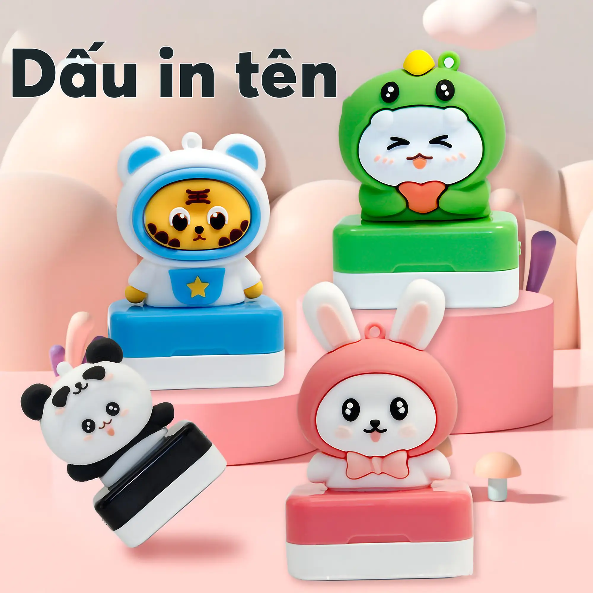 Dấu in tên cá nhân hình kute