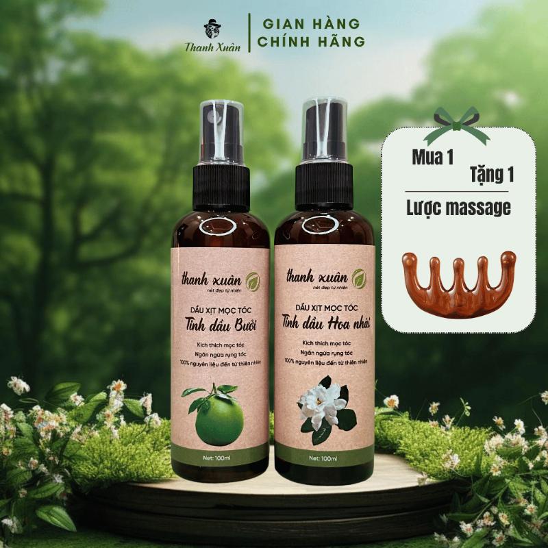 Xịt dưỡng tóc tinh dầu bưởi, giúp kích mọc tóc, giảm gãy rụng 100ml