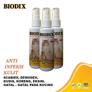 BIODIX Anti Infeksi Kulit Kucing Scabies 60ml