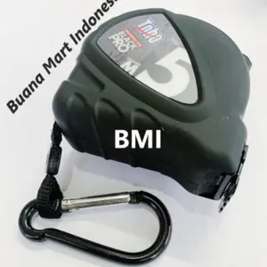 Meteran Toho 5m Black PRO (ORI) 5 Mtr | Alat Ukur Plat 5 m Hitam