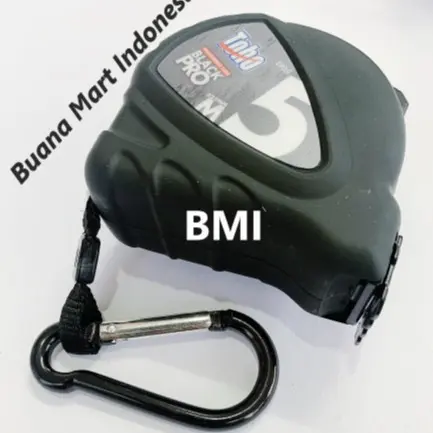 Meteran Toho 5m Black PRO (ORI) 5 Mtr | Alat Ukur Plat 5 m Hitam