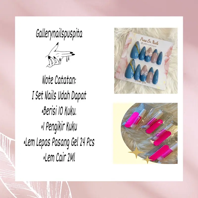 Nail art hijau marbel || kuku pasangan hijau || nail art satu set lem || nail cantik I| pres on nails murah Il kuku pasangan Il nail art weding Il nail art simpel 2