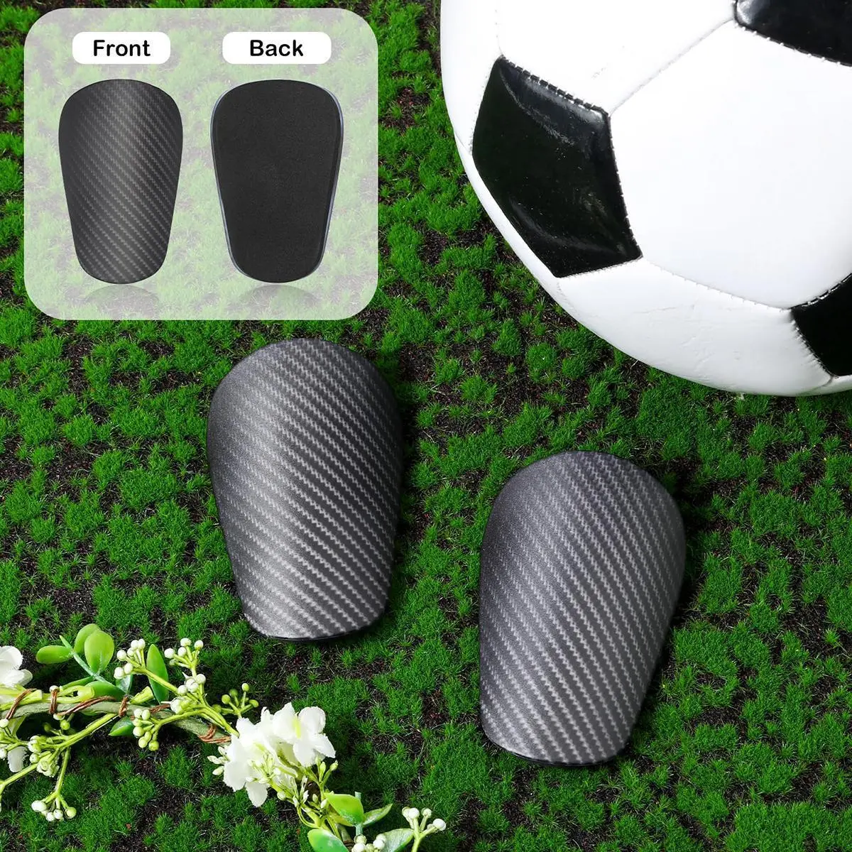 2 Pack Mini Football Shin Pads Universal Kids Adult Shin Pads Protective Equipment