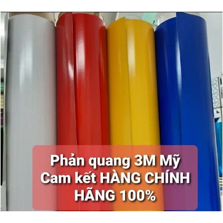 Decal phản quang 3Mờ thương hiệu Mỹ cao cấp dán xe, dán ô tô (10cm*120cm) Nhãn Dán Tem