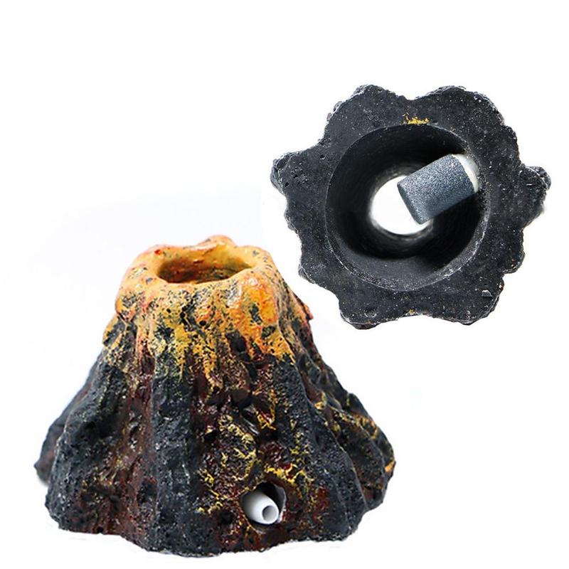 Aquarium Volcano Shape Air Bubble Stone Oxygen Pump Tool Decoration Oxygenation Aquarium Fish G5Y0 8