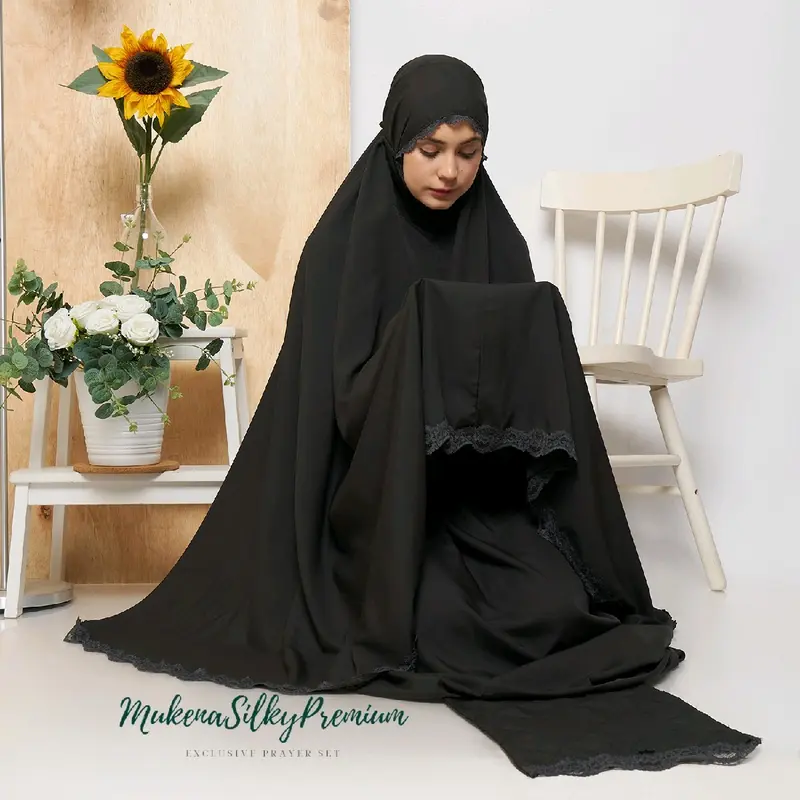 Mukena travel tube 2in1 free sajadah muslim dewasa Mukenah Nyaman Atasan Panjang 0