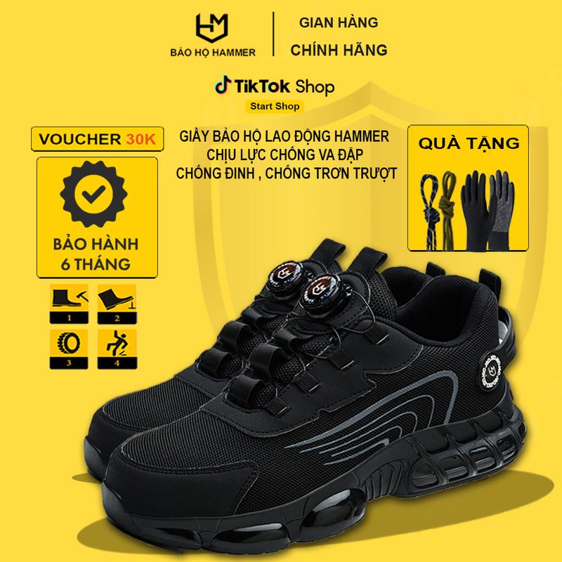 Giày Bảo Hộ Lao Động Safeti - Vặn Dây Tiện Lợi Thiết Kế Thông Minh Mũi Thép Đế Giày Chống Đinh Chống Trơn Trượt An Toàn Bảo Hộ Siêu Bền Thời Trang