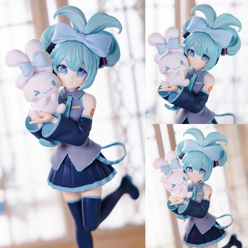 Product Introduction of Wholesale Anime Garage Kits Princess Hatsune Miku White Rabbit Hatsune Standing Posture Cinnamon Model Ornaments 1