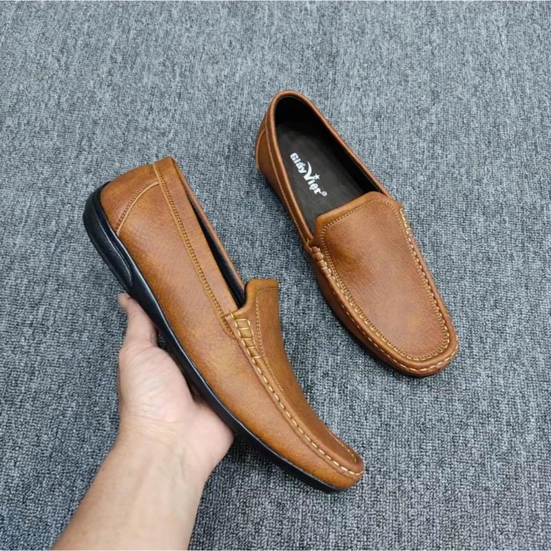 Giày lười nam 2 màu nâu và đen size 39 đên 44 đổi trả nêu không vừa size đế khâu chăc chắn (CLRK) 6