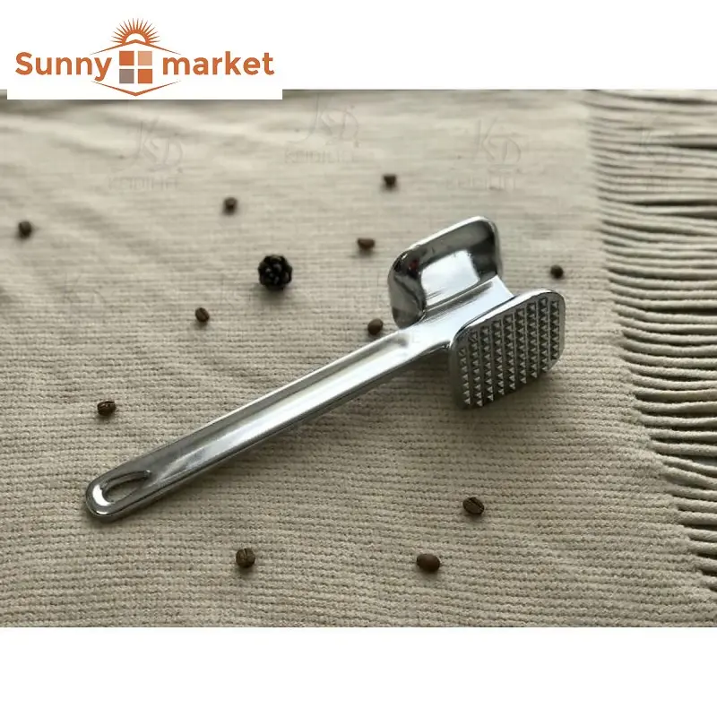 Búa đập thịt đa năng 2 đầu mặt trơn và mặt gai dài 23cm nhãn Drangon bằng gang nguyên khối 4