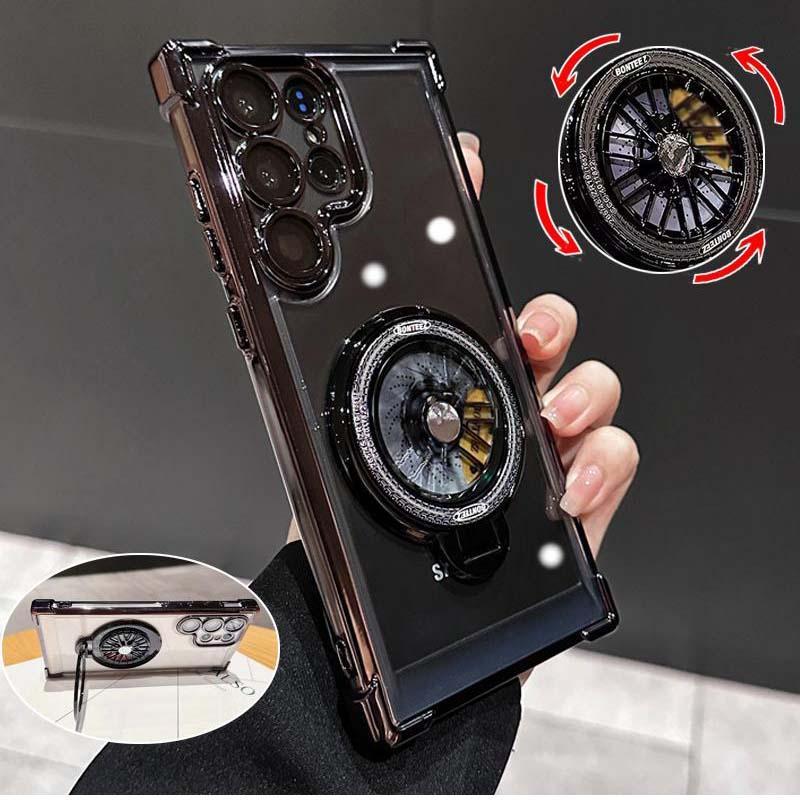 Product Introduction of Rotating Gyro Bracket Phone Case, Anti-drop Phone Protective Cover, Phone Accessories Compatible with Samsung Galaxy S24 S23 S22 Plus Ultra 0