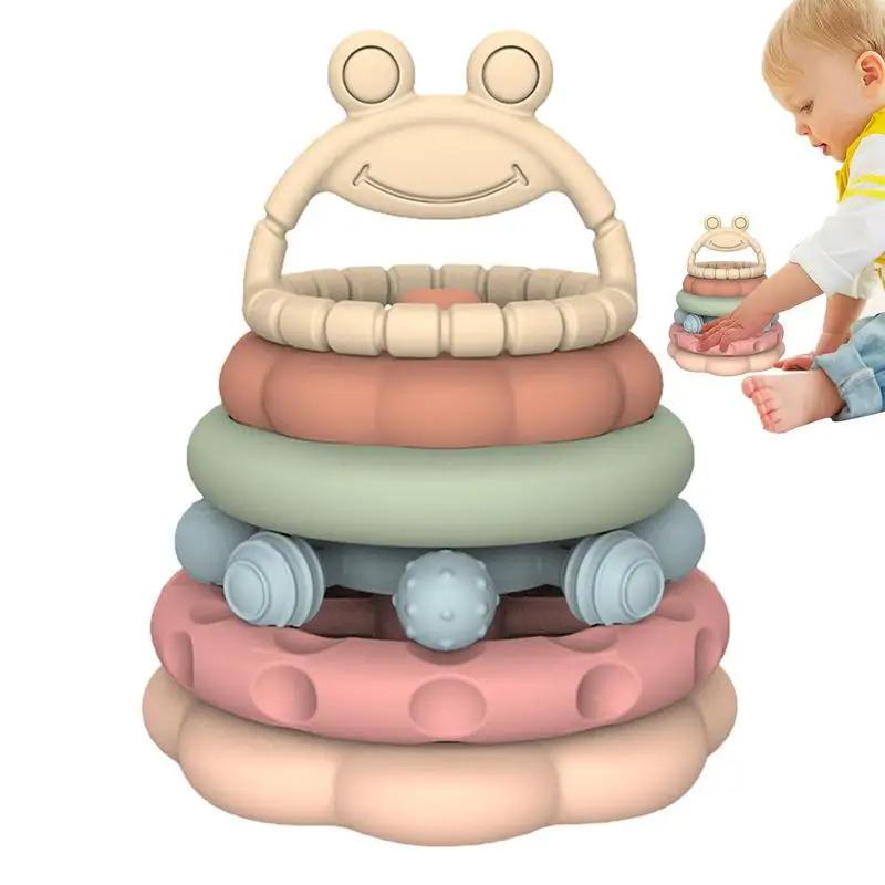 Stacking Rings Toy Colorful Stacking Nesting Circle Toy with - TikTok ...