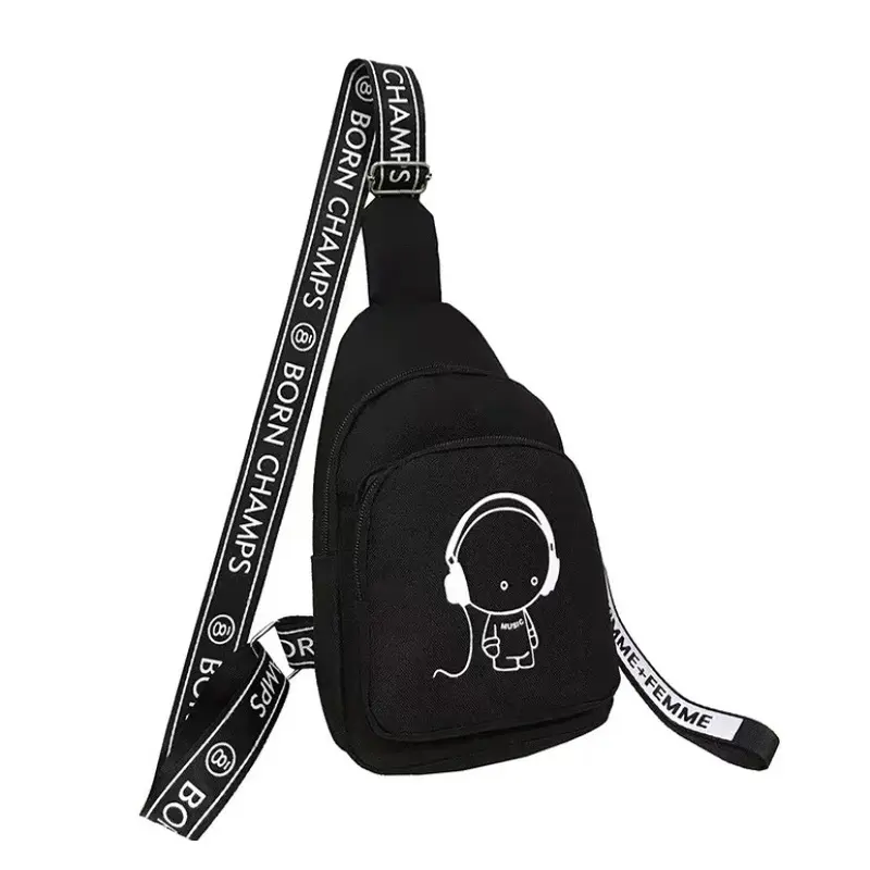 {Fashion bags} Túi đeo trước ngực, túi bao tử Cậu bé phản quang 2