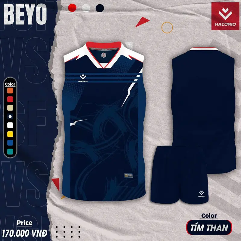 Bộ quần áo bóng chuyền nam Beyo 0