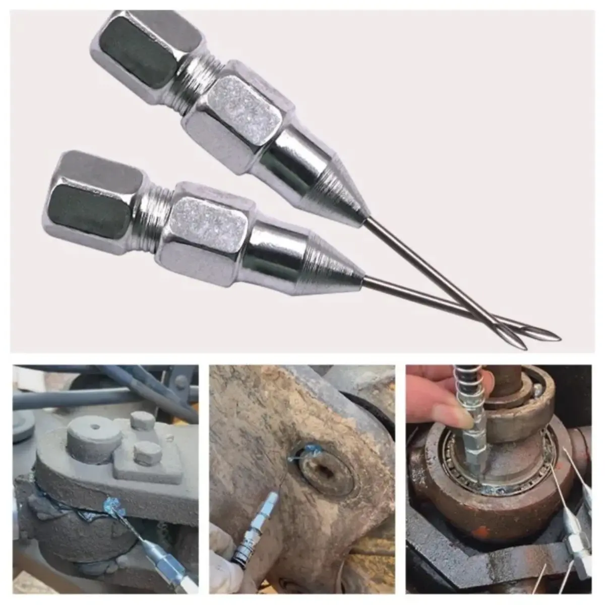 Removable Needle Nose Grease Head Grease Nozzle Grease Accessories Sealed Bearing Refueling Removable Detachable Greases Needle