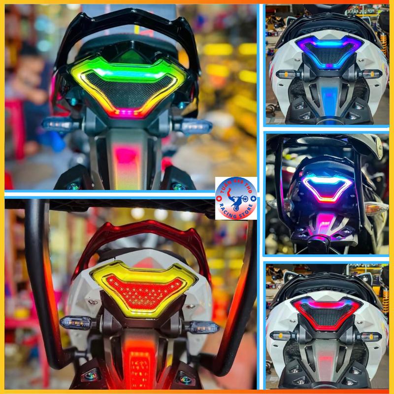 Đèn Hậu Led TST Cho Ex150/155 , Chỉnh Nhiều Màu ( 7 Chế Độ ) >>> Điều Khiển Bằng Remode / Bluetooth Phụ Kiện Phụ Tùng