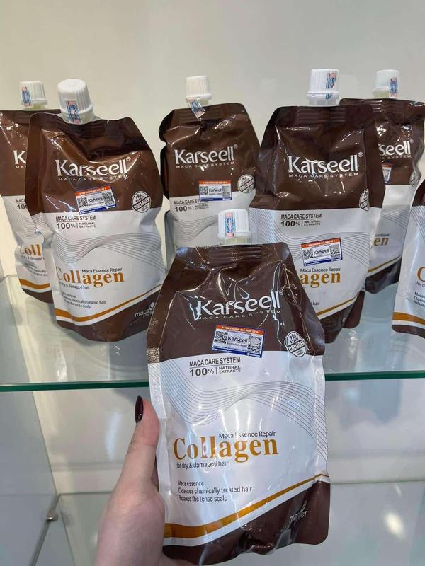  KEM Ủ HẤP TÓC COLLAGEN KARSEELL 500ML DÀNH CHO TÓC TẨY NHUỘM HÓA CHẤT 