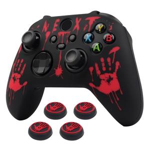 Juego de protector para control de juegos, 1 juego de protector de silicona para control de juegos con 4 cubiertas de agarre, cubierta protectora para control de juegos para Xbox Series S/X