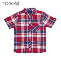 Gambar Torio Basic Red Check Shirt - Baju Kemeja Anak Laki-laki ( 6-12 tahun ) dari Torio Kota Administrasi Jakarta Barat 1 Tokopedia