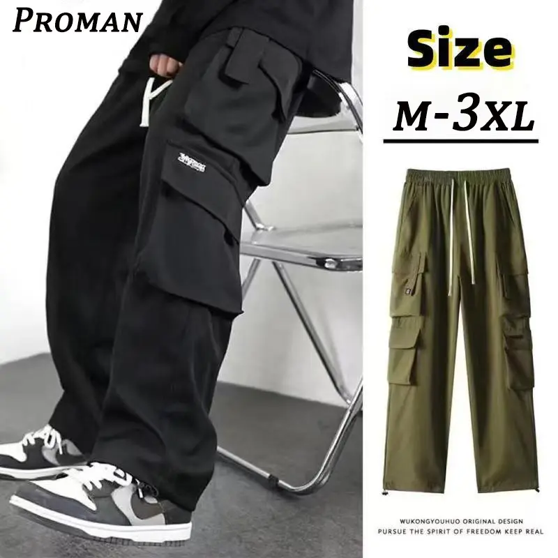 [READY STOCK]ProMan Cargo Pants para sa Mga Lalaki Casual Summer Style ...
