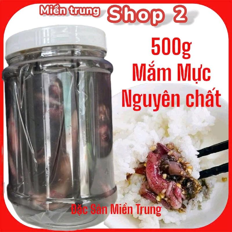 500 gram Mắm Mực nguyên chất Bình Định,mắm miền trung Food Ăn Vặt banh trang Nước Sốt Gia Vị nuoc mam,nước chấm