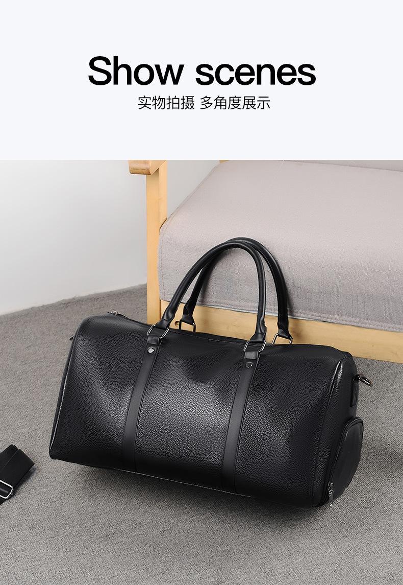 Product Introduction of Túi du lịch, mới, ngăn cách khô và ướt, thích hợp cho thể thao và Yoga, kho giày độc lập, dung tích lớn, thích hợp cho các chuyến đi ngắn, túi tập thể dục, lý Tưởng để tập luyện 14