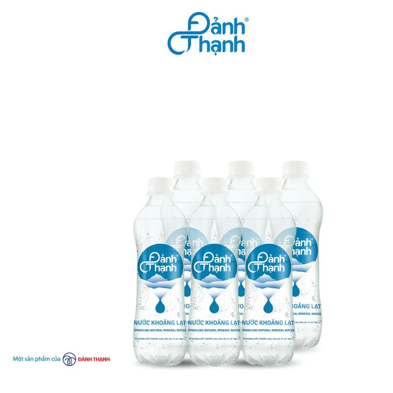 Thùng 24 chai Nước khoáng thiên nhiên bổ sung ga Đảnh Thạnh 430ml 6